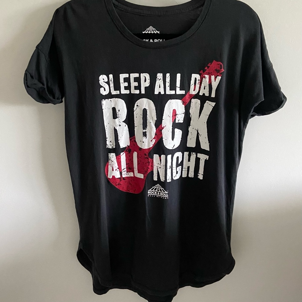 Official Rock & Roll Hall of Fame Oversized Graphic Tee Shirt | X-Small